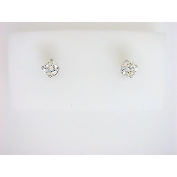 DD 14K White Gold Diamond Earrings Godwin Jewelers, Inc. Bainbridge, GA