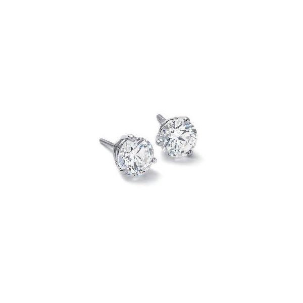 DD 14K White Gold Diamond Earrings Godwin Jewelers, Inc. Bainbridge, GA