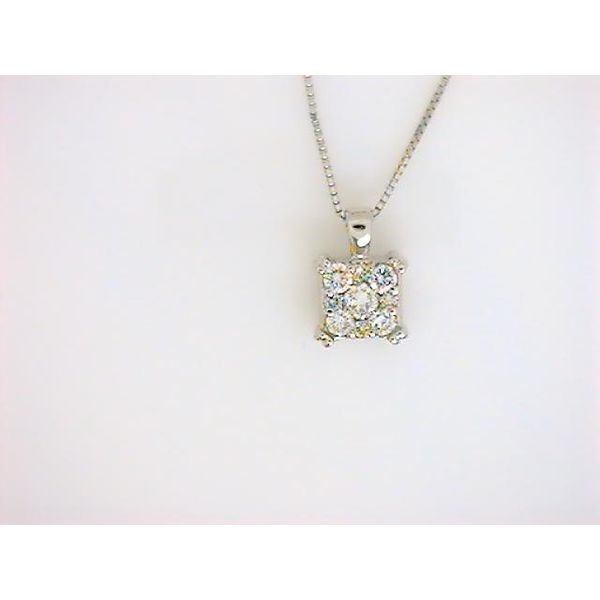 FD 14K White Gold Diamond Pendant Godwin Jewelers, Inc. Bainbridge, GA