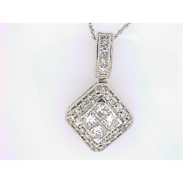 DD 14K White Gold Diamond Pendant Godwin Jewelers, Inc. Bainbridge, GA