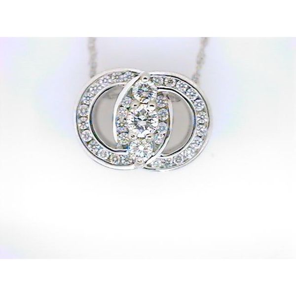 DS 14K White Gold Diamond Pendant Godwin Jewelers, Inc. Bainbridge, GA