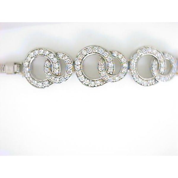 K&E 14K White Gold Diamond Bracelet Godwin Jewelers, Inc. Bainbridge, GA