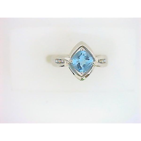 SIM 14K White Gold Colored Stone Fashion Ring Godwin Jewelers, Inc. Bainbridge, GA