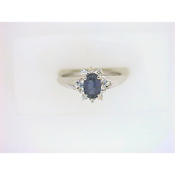 SIM 14K White Gold Colored Stone Fashion Ring Godwin Jewelers, Inc. Bainbridge, GA