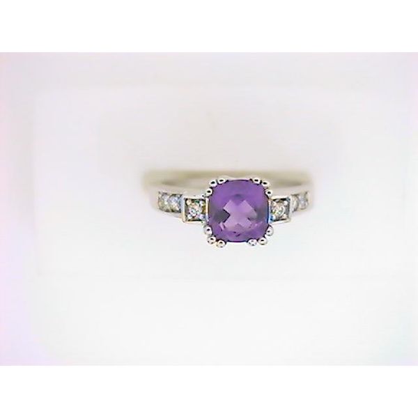 SIM 14K White Gold Colored Stone Fashion Ring Godwin Jewelers, Inc. Bainbridge, GA