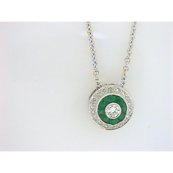 FVI 18K Yellow Gold Colored Stone Pendant Godwin Jewelers, Inc. Bainbridge, GA