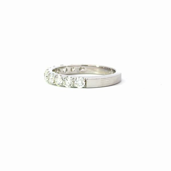 White 14 Karat Diamond Wedding Band Image 4 Golden Gifts Jewelry Milford, PA