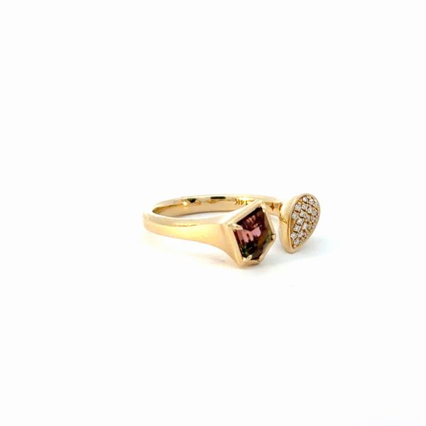 14K Yellow Watermelon Tourmaline Fashion Ring Image 3 Golden Gifts Jewelry Milford, PA