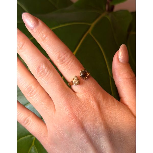 14K Yellow Watermelon Tourmaline Fashion Ring Image 5 Golden Gifts Jewelry Milford, PA