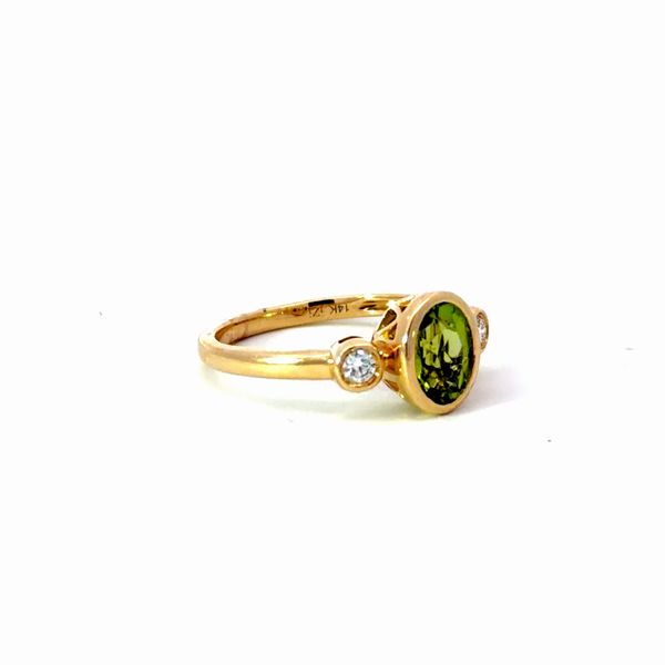 14K Yellow Peridot Fashion Ring Image 2 Golden Gifts Jewelry Milford, PA