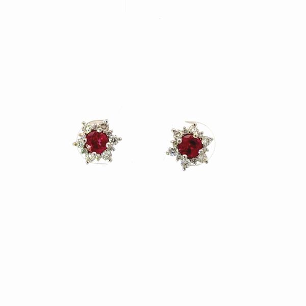 Ruby and Diamond Earrings Golden Gifts Jewelry Milford, PA
