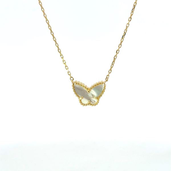 14K Yellow Mother of Pearl Necklace Golden Gifts Jewelry Milford, PA