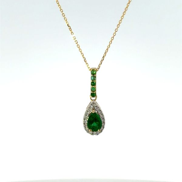 14K Yellow Emerald Necklace Golden Gifts Jewelry Milford, PA