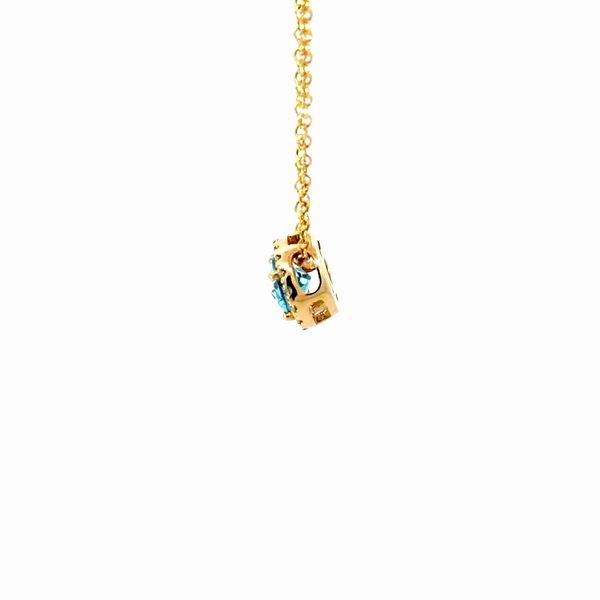 14K Yellow Blue Topaz Necklace Image 3 Golden Gifts Jewelry Milford, PA