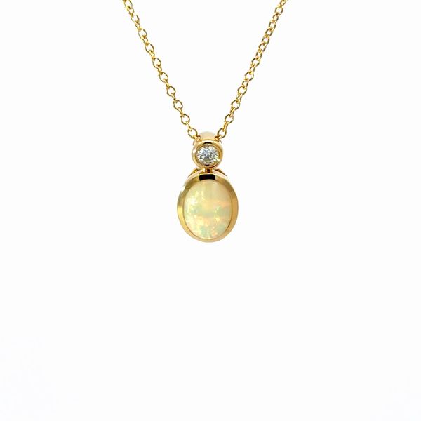 14K Yellow Opal Necklace Golden Gifts Jewelry Milford, PA