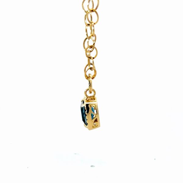 14K Yellow London Blue Topaz Necklace Image 3 Golden Gifts Jewelry Milford, PA