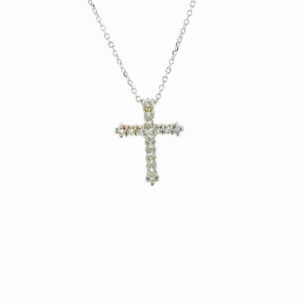 White Gold and Diamond Cross Golden Gifts Jewelry Milford, PA