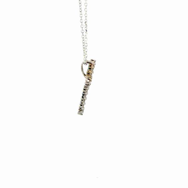 White Gold and Diamond Cross Image 3 Golden Gifts Jewelry Milford, PA