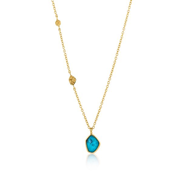 Turquoise Pendant Necklace Golden Gifts Jewelry Milford, PA