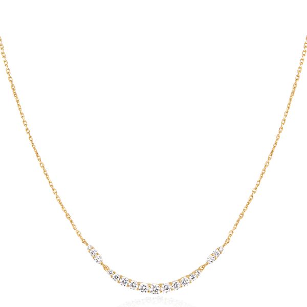 Gold Arc Pav&iuml;&iquest;� Necklace Golden Gifts Jewelry Milford, PA
