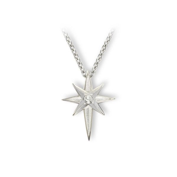North Star Enameled Necklace Golden Gifts Jewelry Milford, PA