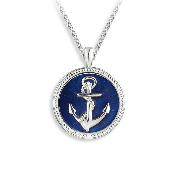 Nicole Barr Enameled Anchor Necklace Golden Gifts Jewelry Milford, PA