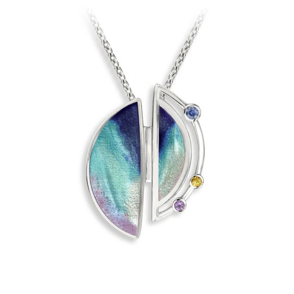 Sterling Silver Enameled Necklace Golden Gifts Jewelry Milford, PA