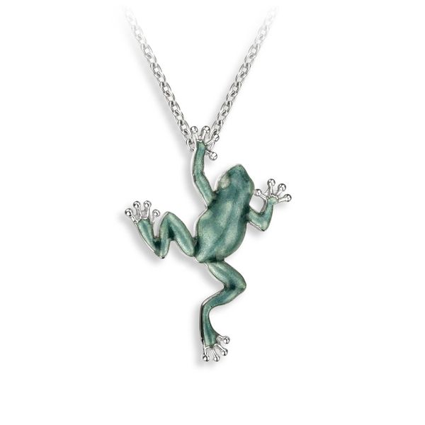 Sterling Silver Green Frog Necklace Golden Gifts Jewelry Milford, PA