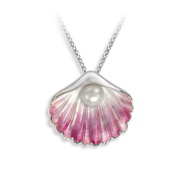 Nicole Barr Pink Seashell Pearl Necklace Golden Gifts Jewelry Milford, PA