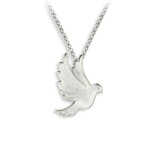 Enameled Dove Necklace Golden Gifts Jewelry Milford, PA