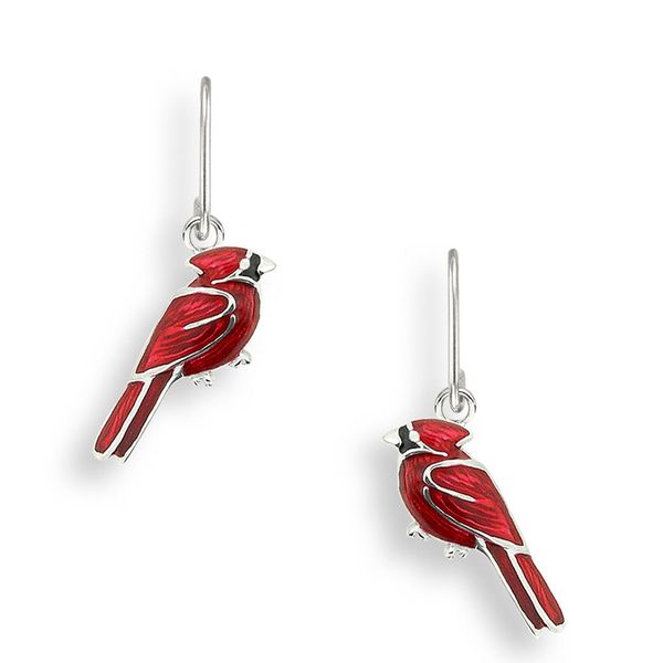 Cardinal Enamaled Wire Earrings Golden Gifts Jewelry Milford, PA