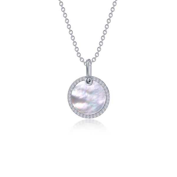 Mother-of-Pearl Disc Necklace Golden Gifts Jewelry Milford, PA