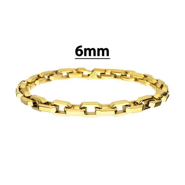 18Kt Gold IP Steel Paperclip Chain Bracelet Golden Gifts Jewelry Milford, PA