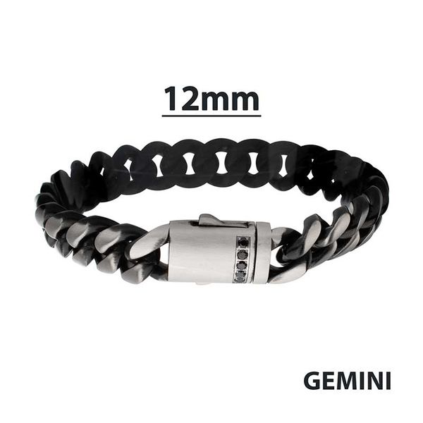 Stainless Steel Matte Cuban Chain Bracelet Golden Gifts Jewelry Milford, PA