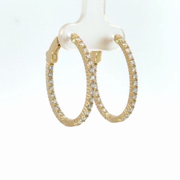 Yellow 14Kt Lab Diamond Earrings Image 2 Golden Gifts Jewelry Milford, PA