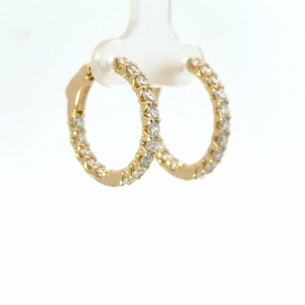 Yellow 14Kt Lab Diamond Earrings Image 2 Golden Gifts Jewelry Milford, PA