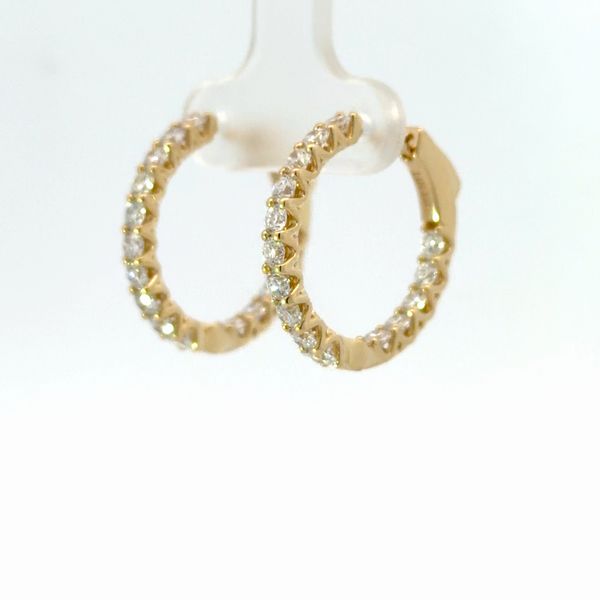 Yellow 14Kt Lab Diamond Earrings Image 3 Golden Gifts Jewelry Milford, PA