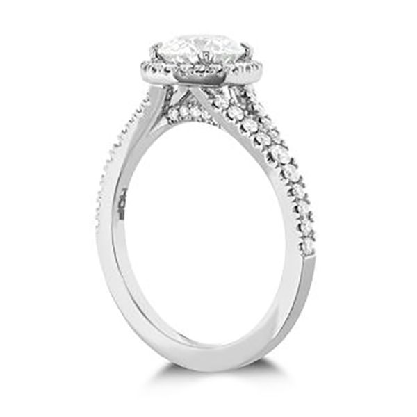 Hearts On Fire Sensational Transcend Halo Engagement Ring Image 3 Goldstein's Jewelers Mobile, AL