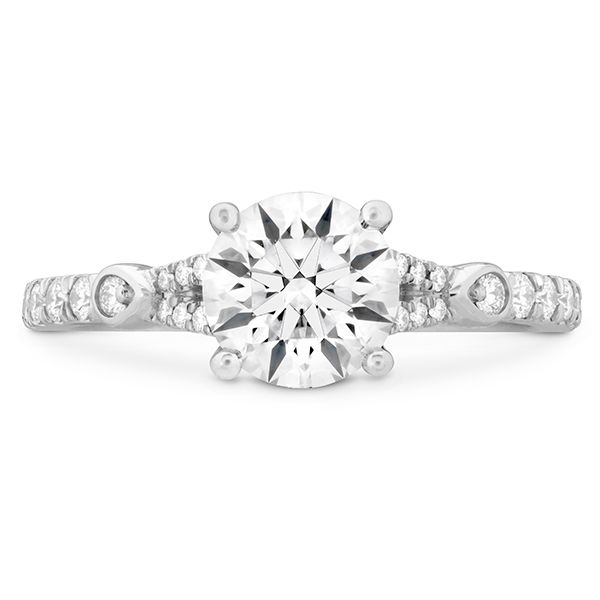 Hearts On Fire Cali Chic Petal Split Shank Engagement Ring Goldstein's Jewelers Mobile, AL