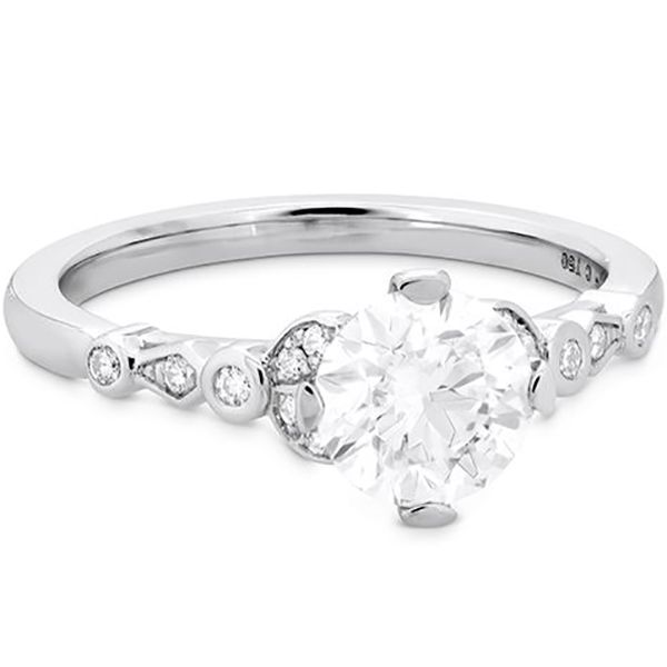 Hearts On Fire Cali Chic Double Petal Engagement Ring Image 2 Goldstein's Jewelers Mobile, AL