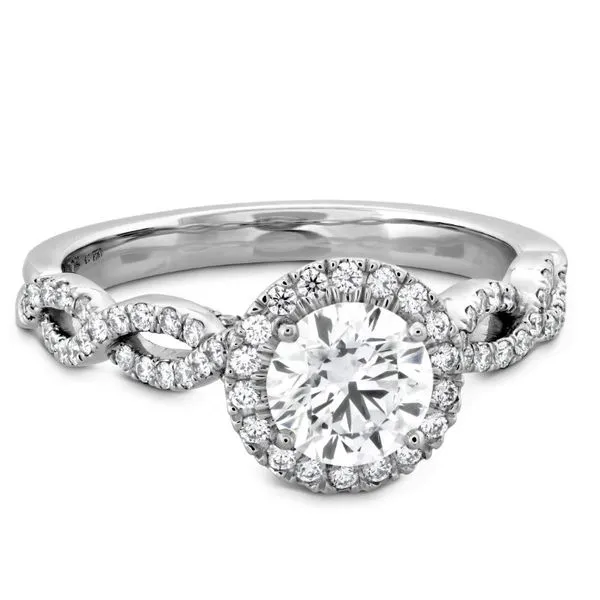 Hearts On Fire Destiny Lace Halo Engagement Ring Image 2 Goldstein's Jewelers Mobile, AL