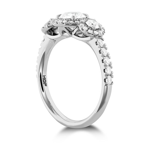 Hearts On Fire Integrity 3-Stone Engagement Ring Image 3 Goldstein's Jewelers Mobile, AL