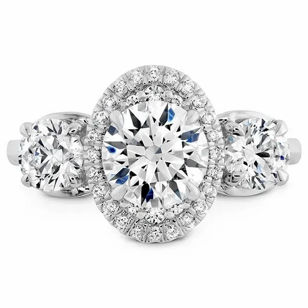 Hearts On Fire Juliette 3-Stone Engagement Ring Goldstein's Jewelers Mobile, AL