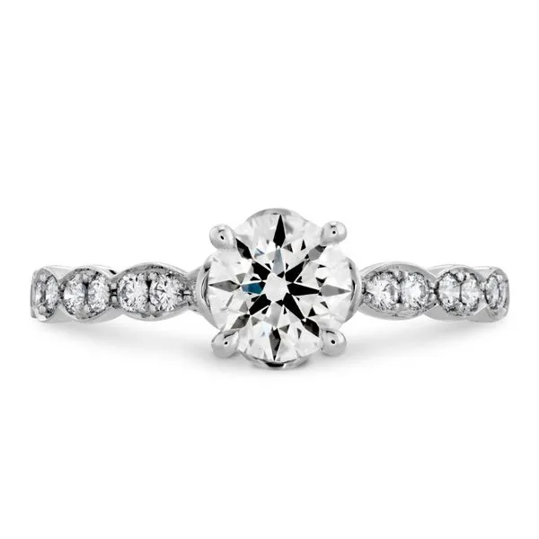 Hearts On Fire Lorelei Floral Solitaire Engagement Ring Image 2 Goldstein's Jewelers Mobile, AL