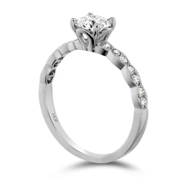 Hearts On Fire Lorelei Floral Solitaire Engagement Ring Image 4 Goldstein's Jewelers Mobile, AL