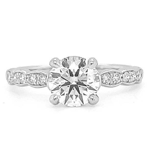 Hearts On Fire Lorelei Floral Solitaire Engagement Ring Goldstein's Jewelers Mobile, AL
