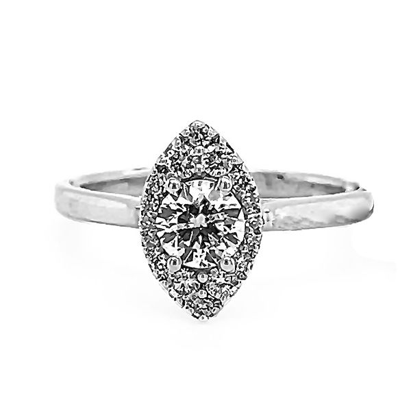Diamond Marquise Shape Engagement Ring Goldstein's Jewelers Mobile, AL
