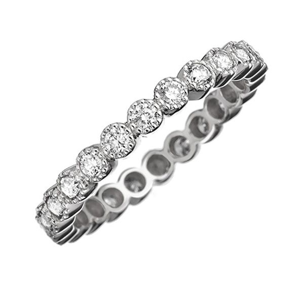 Sethi Bezel Set Diamond Eternity Band Goldstein's Jewelers Mobile, AL