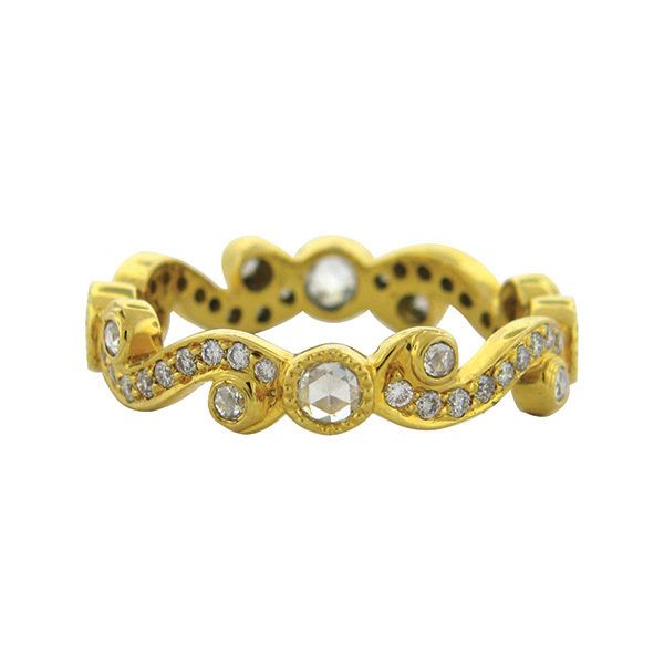 Sethi Diamond Scroll Eternity Band Goldstein's Jewelers Mobile, AL