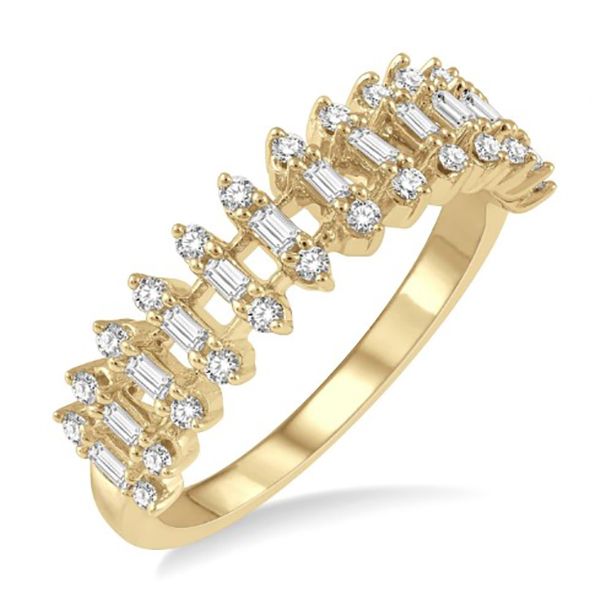 Diamond Round and Baguette Band Goldstein's Jewelers Mobile, AL